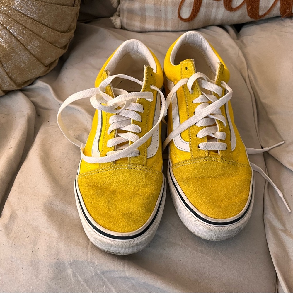Vans Kids Bright Yellow Sneakers